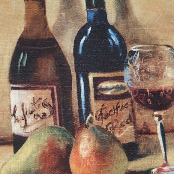 Set of four wine still life kitchen table placemats - Picture 4 of 4